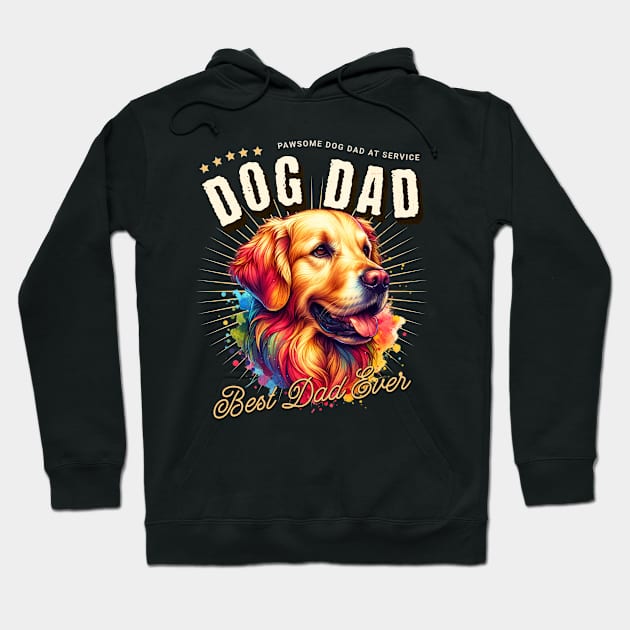 Dog Dad - Fathers Day Gift - Dad Fathers Day Hoodie by TayaDesign